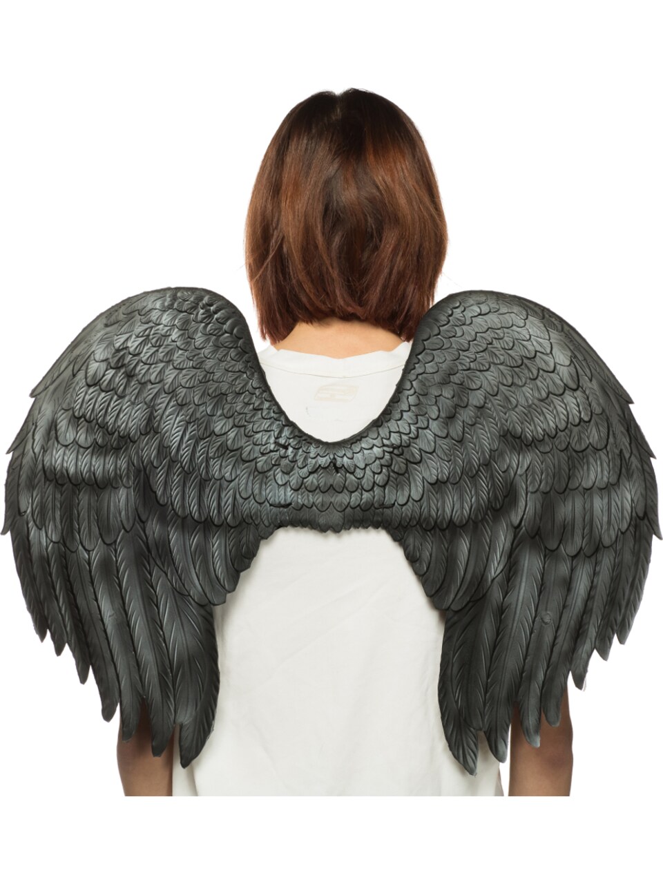 Supersoft Fallen Angel Black Demon Wings Costume Accessory